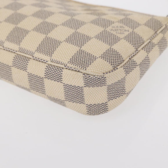 LOUIS VUITTON Damier Azur Pochette Accessoires Pouch N51986 LV Auth 151289