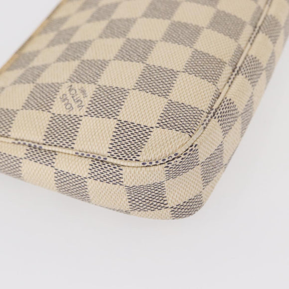 LOUIS VUITTON Damier Azur Pochette Accessoires Pouch N51986 LV Auth 151289