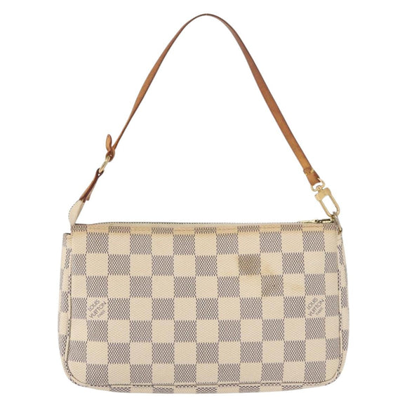 LOUIS VUITTON Damier Azur Pochette Accessoires Pouch N51986 LV Auth 151289