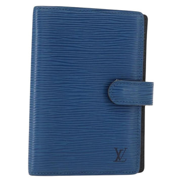 LOUIS VUITTON Epi Agenda PM Day Planner Cover Blue R20055 LV Auth 151290