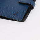 LOUIS VUITTON Epi Agenda PM Day Planner Cover Blue R20055 LV Auth 151290-15