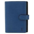 LOUIS VUITTON Epi Agenda PM Day Planner Cover Blue R20055 LV Auth 151290-13