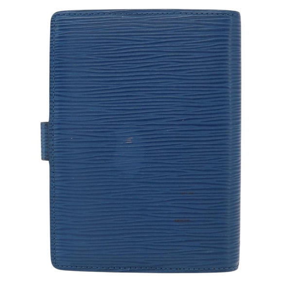 LOUIS VUITTON Epi Agenda PM Day Planner Cover Blue R20055 LV Auth 151290A