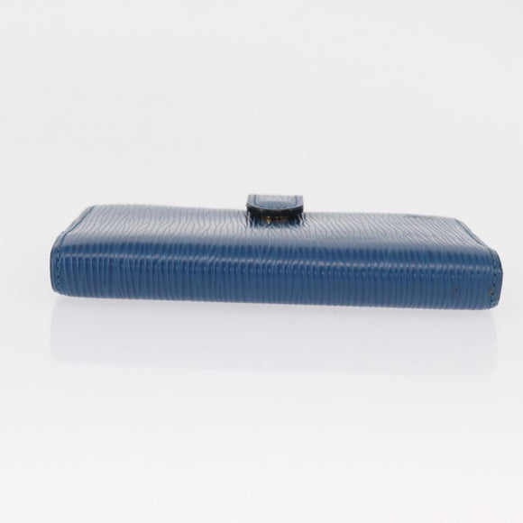LOUIS VUITTON Epi Agenda PM Day Planner Cover Blue R20055 LV Auth 151290A