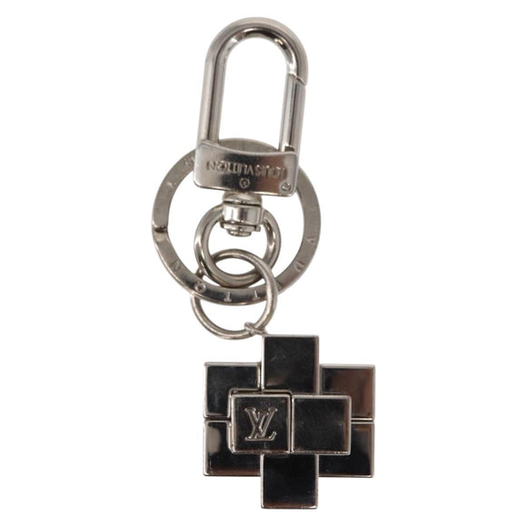 LOUIS VUITTON Key Holder Gold Plated Key Holder Metal Silver M67218 Auth 151292