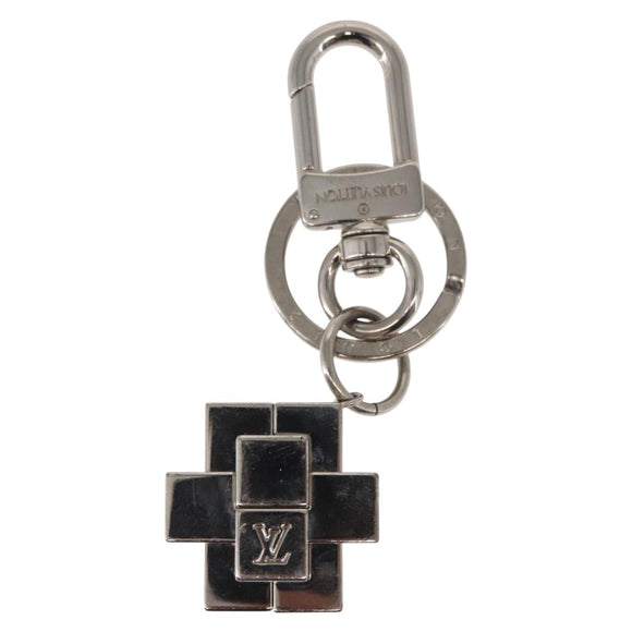 LOUIS VUITTON Key Holder Gold Plated Key Holder Metal Silver M67218 Auth 151292