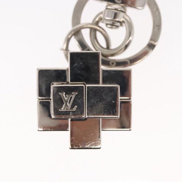 LOUIS VUITTON Key Holder Gold Plated Key Holder Metal Silver M67218 Auth 151292