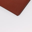 LOUIS VUITTON Epi Agenda GM Day Planner Cover Brown R20213 LV Auth 151294-16