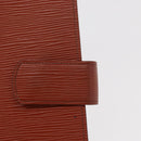 LOUIS VUITTON Epi Agenda GM Day Planner Cover Brown R20213 LV Auth 151294-18