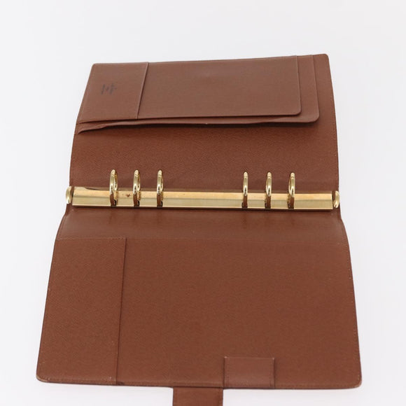 LOUIS VUITTON Epi Agenda GM Day Planner Cover Brown R20213 LV Auth 151294