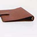 LOUIS VUITTON Epi Agenda GM Day Planner Cover Brown R20213 LV Auth 151294-5