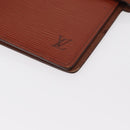 LOUIS VUITTON Epi Agenda GM Day Planner Cover Brown R20213 LV Auth 151294-15