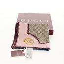 GUCCI x Yuko Higuchi Scarf Silk Beige Auth 151300M-20