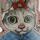 GUCCI GG Supreme x Yuko Higuchi Key Holder PVC Beige Gold Auth 151301M-4