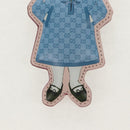 GUCCI GG Supreme x Yuko Higuchi Key Holder PVC Beige Gold Auth 151301M-2