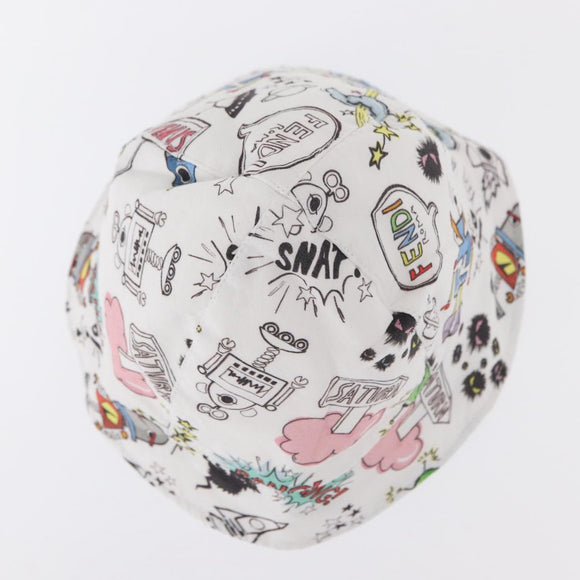 FENDI Baby Hats cotton White Auth 151306