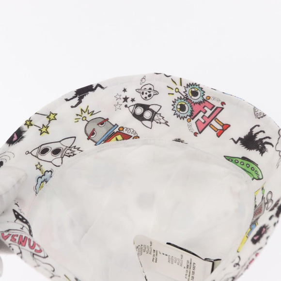 FENDI Baby Hats cotton White Auth 151306