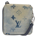 LOUIS VUITTON Monogram Watercolor Zippy Compact Wallet Blue M80461 Auth 151307-1