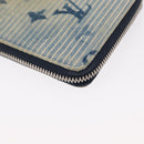 LOUIS VUITTON Monogram Watercolor Zippy Compact Wallet Blue M80461 Auth 151307-14
