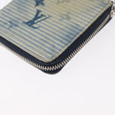 LOUIS VUITTON Monogram Watercolor Zippy Compact Wallet Blue M80461 Auth 151307-15