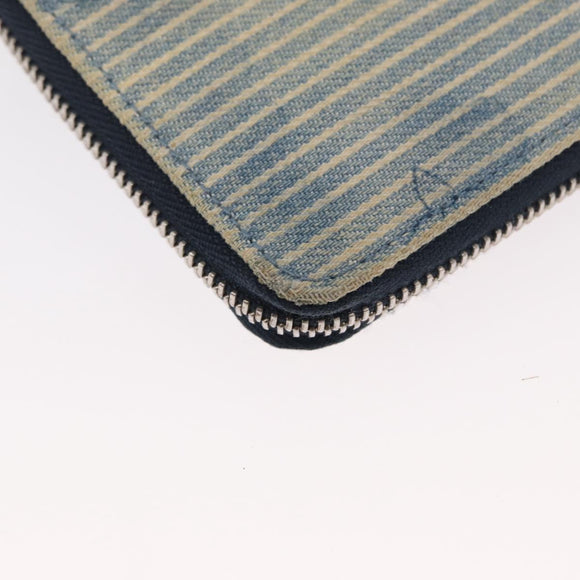 LOUIS VUITTON Monogram Watercolor Zippy Compact Wallet Blue M80461 Auth 151307