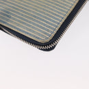 LOUIS VUITTON Monogram Watercolor Zippy Compact Wallet Blue M80461 Auth 151307-17