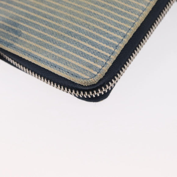 LOUIS VUITTON Monogram Watercolor Zippy Compact Wallet Blue M80461 Auth 151307