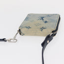 LOUIS VUITTON Monogram Watercolor Zippy Compact Wallet Blue M80461 Auth 151307-6