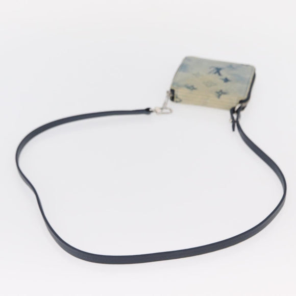 LOUIS VUITTON Monogram Watercolor Zippy Compact Wallet Blue M80461 Auth 151307