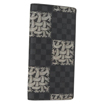 LOUIS VUITTON Damier Graphite Porte Feuille Brother Wallet N61211 Auth 151308