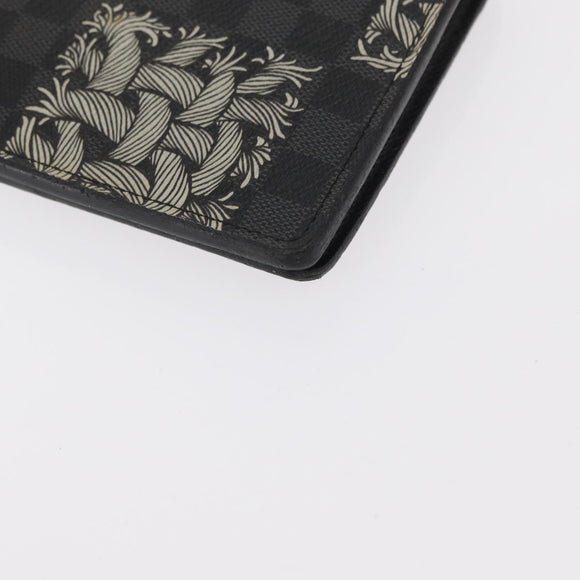 LOUIS VUITTON Damier Graphite Porte Feuille Brother Wallet N61211 Auth 151308