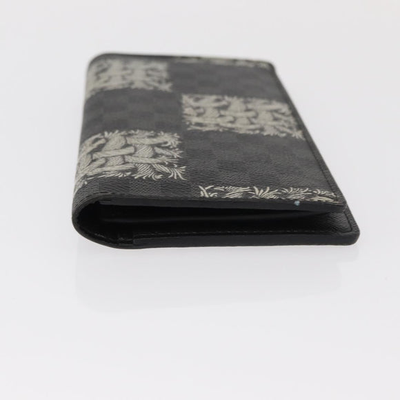 LOUIS VUITTON Damier Graphite Porte Feuille Brother Wallet N61211 Auth 151308