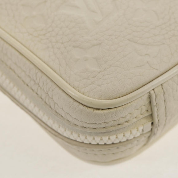 LOUIS VUITTON Taurillon Clemence Monogram Utility Side Bag M53256 Auth 151309A