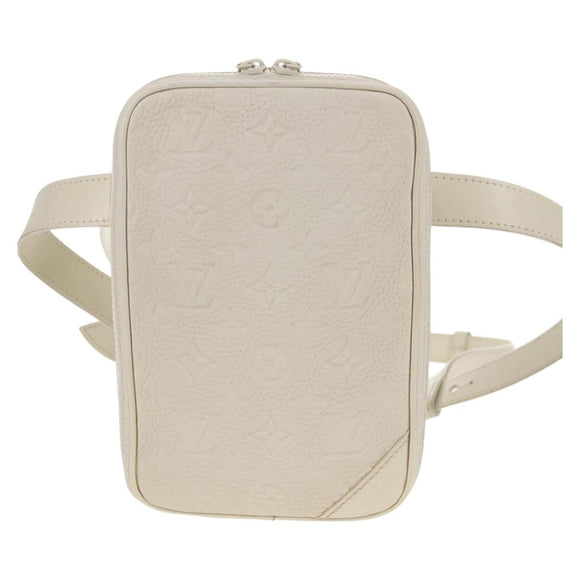 LOUIS VUITTON Taurillon Clemence Monogram Utility Side Bag M53256 Auth 151309A