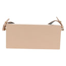 FENDI Box Horizontal Shoulder Bag Leather Pink Gold Auth 151310A-3