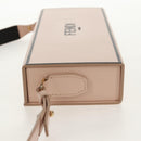 FENDI Box Horizontal Shoulder Bag Leather Pink Gold Auth 151310A-4