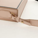 FENDI Box Horizontal Shoulder Bag Leather Pink Gold Auth 151310A-8