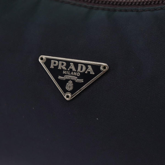 PRADA Hand Bag Nylon Purple Silver Auth 151312