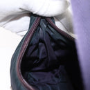 PRADA Hand Bag Nylon Purple Silver Auth 151312-20