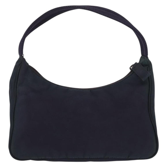 PRADA Hand Bag Nylon Purple Silver Auth 151312