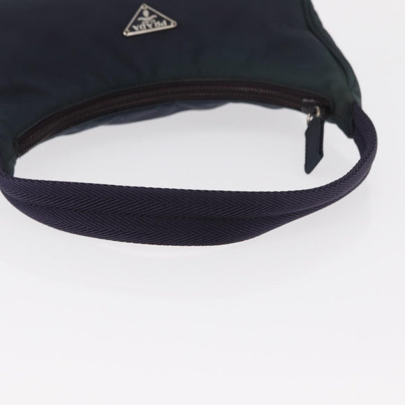 PRADA Hand Bag Nylon Purple Silver Auth 151312