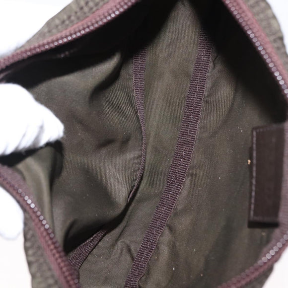 PRADA Pouch Nylon Canvas 4 Set Blue Red khaki Auth 151313