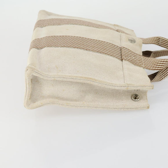 HERMES Tasche Canvas 2er Set Schwarz Hellbeige Auth 151314