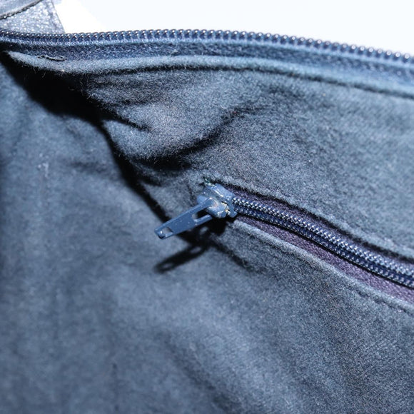 GUCCI GG Supreme Sherry Line Shoulder Bag PVC Navy Gold Red Auth 151330