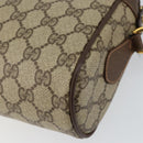 GUCCI GG Supreme Web Sherry Line Bag PVC Beige Gold 56 02 088 Auth 151331-16