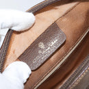 GUCCI GG Supreme Web Sherry Line Bag PVC Beige Gold 56 02 088 Auth 151331-19