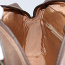 GUCCI GG Supreme Web Sherry Line Bag PVC Beige Gold 56 02 088 Auth 151331-21