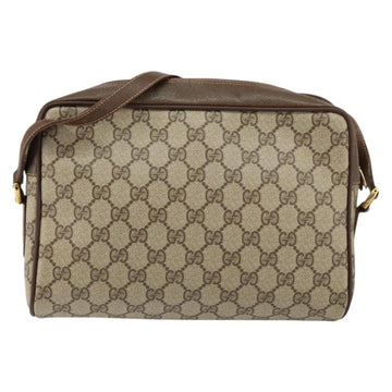 GUCCI GG Supreme Web Sherry Line Bag PVC Beige Gold 56 02 088 Auth 151331 - 0