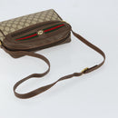 GUCCI GG Supreme Web Sherry Line Bag PVC Beige Gold 56 02 088 Auth 151331-7