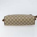 GUCCI GG Supreme Web Sherry Line Bag PVC Beige Gold 56 02 088 Auth 151331-5